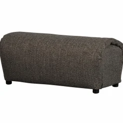 Hocker Baggy Geweven Stof Grijs - Loft24.nl