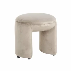 Hocker Fargo Velvet - Khaki - Loft24.nl
