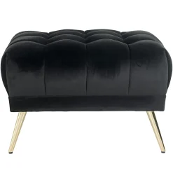 Hocker Huxley Velvet - Antraciet - Loft24.nl