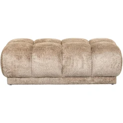 Hocker Noah Chenille - Naturel - Loft24.nl