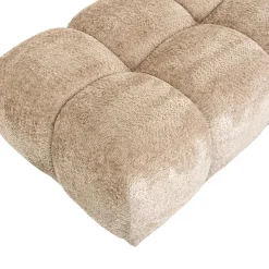 Hocker Noah Chenille - Naturel - Loft24.nl