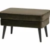 Hocker Rocco Fluweel Groen - Loft24.nl