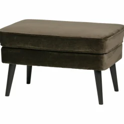 Hocker Rocco Fluweel Groen - Loft24.nl