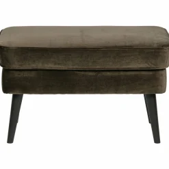 Hocker Rocco Fluweel Groen - Loft24.nl