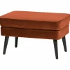 Hocker Rocco Fluweel Roestbruin - Loft24.nl