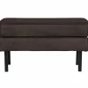 Hocker Rodeo Eco leder - Zwart - Loft24.nl