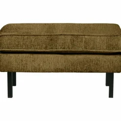 Hocker Rodeo Op Poten Structure Velvet Brass - Loft24.nl