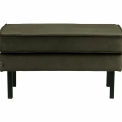 Hocker Rodeo Op Poten Velvet DDonker Groen Hunter - Loft24.nl