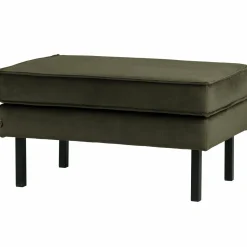 Hocker Rodeo Op Poten Velvet DDonker Groen Hunter - Loft24.nl