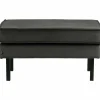 Hocker Rodeo Op Poten Velvet Antraciet - Loft24.nl
