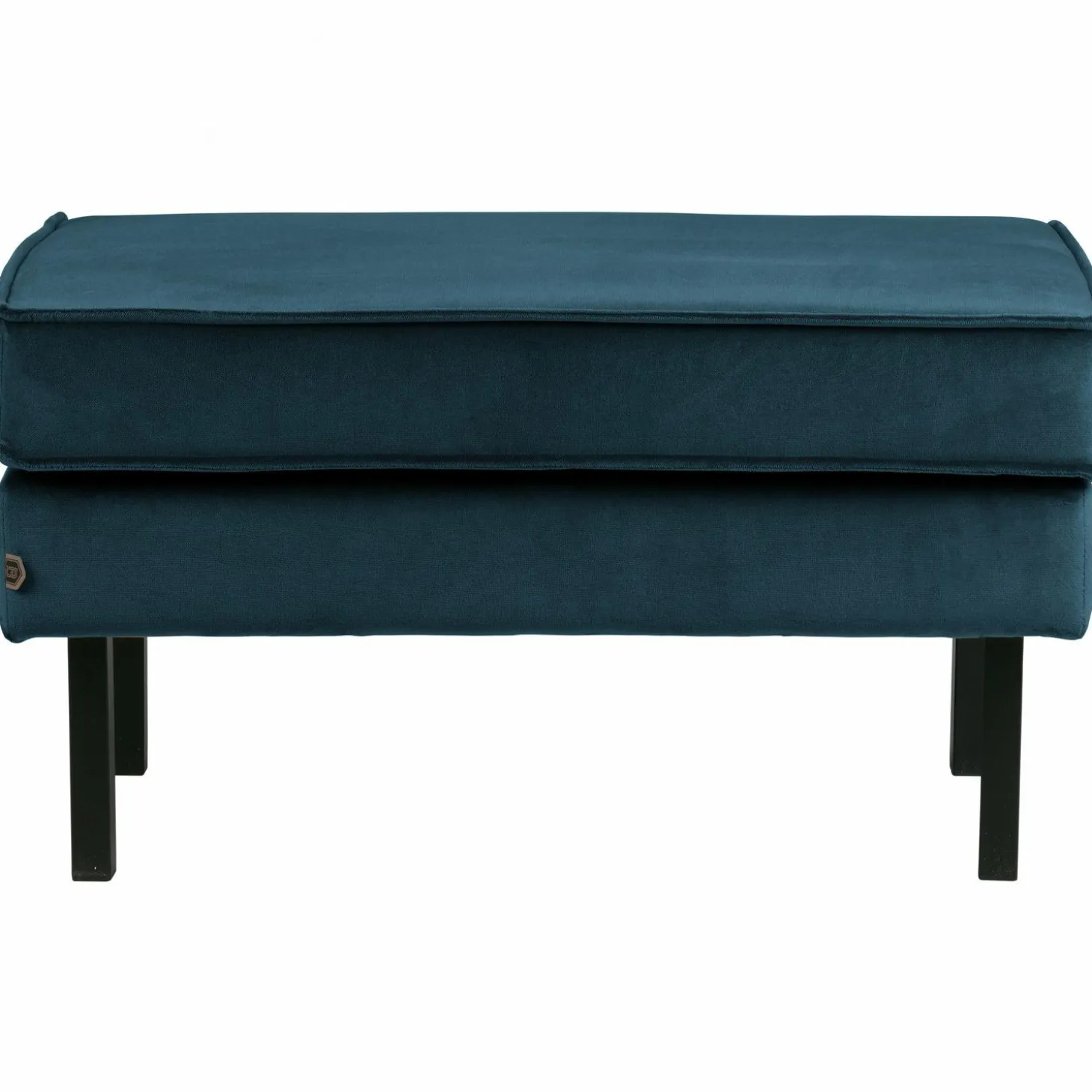 Hocker Rodeo Op Poten Velvet Blauw - Loft24.nl