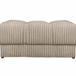 Hocker Second Date Grove Ribstof Travertin - Loft24.nl