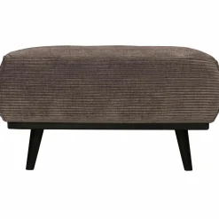 Hocker Statement Ribstof Taupe - Loft24.nl