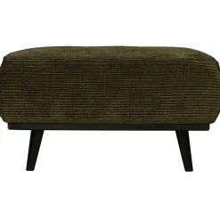 Hocker Statement Ribstof Groen - Loft24.nl