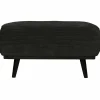 Hocker Statement Ribstof Graphite - Loft24.nl