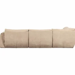 Hoekbank Baggy geweven chenille - Zand (links) - Loft24.nl