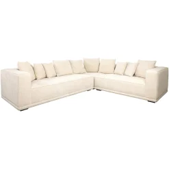 Hoekbank Lusso Chenille - Beige - Loft24.nl