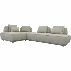 Hoekbank Tudor Met verwijderbare rugleuning - Zand - Loft24.nl