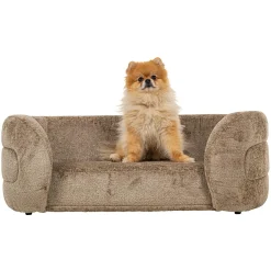 Huisdierenbed Bingo taupe chenille (Bergen 104 taupe chenille) - Loft24.nl