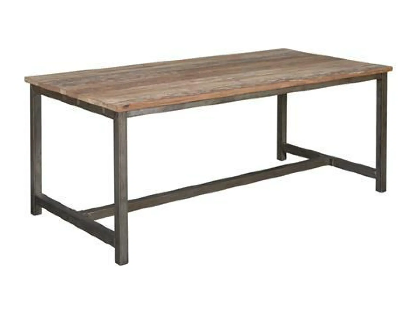 Industiële Eettafel Venetië Teak 180 cm - Loft24.nl