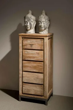 Industriële Ladekast Venetië met 5 laden - Loft24.nl