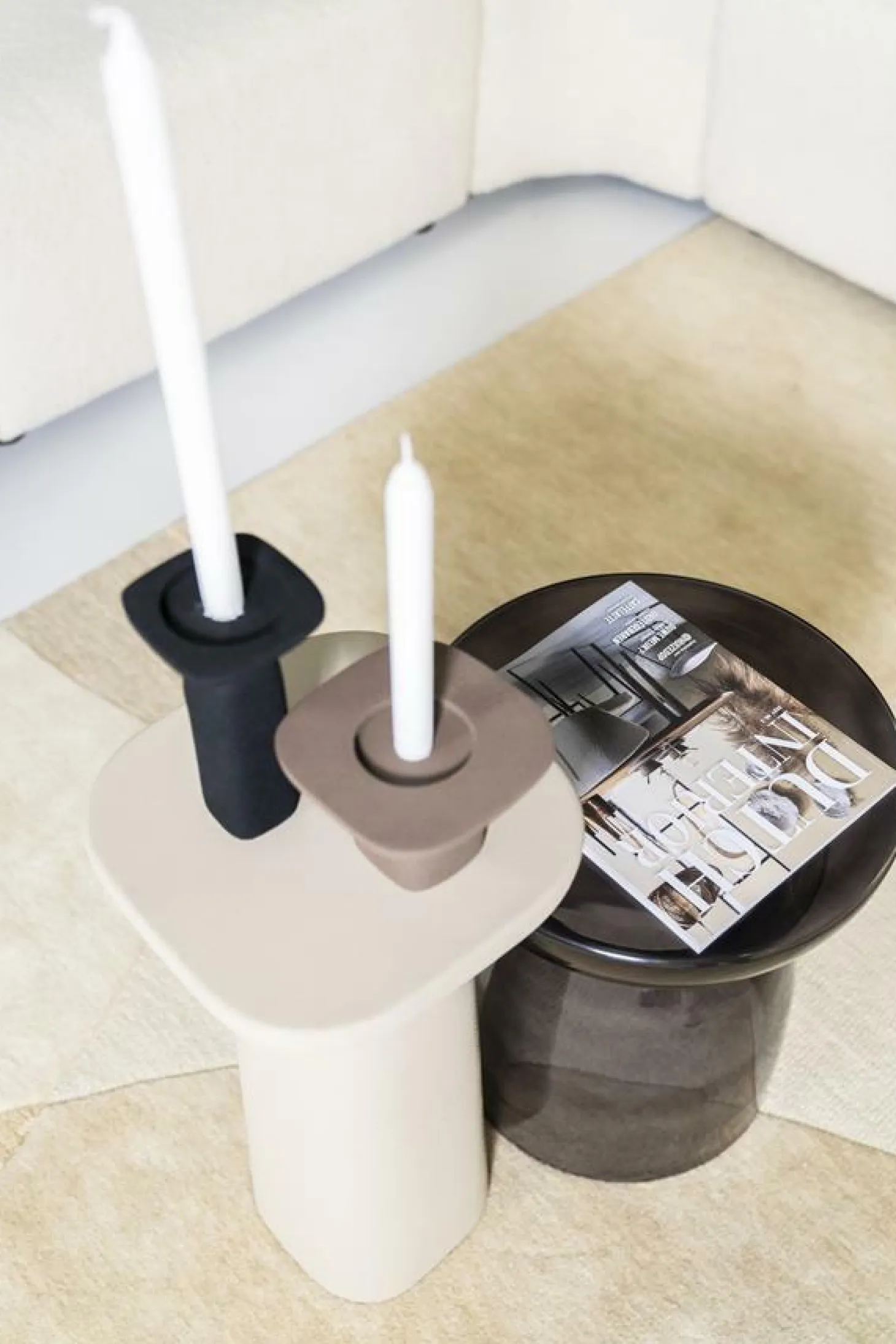 Kaarsenhouder Squand klein - Bruin - Loft24.nl