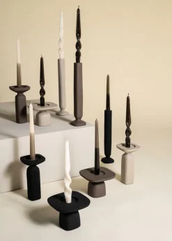 Kaarsenhouder Squand klein - Bruin - Loft24.nl