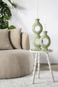 Kaarsenhouder Torch Groen - 48 cm - Loft24.nl