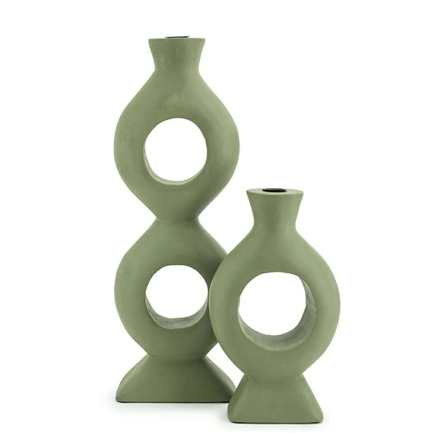 Kaarsenhouder Torch Groen - 48 cm - Loft24.nl