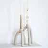 Kaarsenhouder Twig Off white - 16 cm - Loft24.nl
