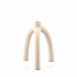 Kaarsenhouder Twig Off white - 16 cm - Loft24.nl