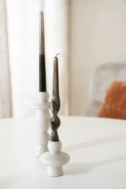 Kaarshouder Barolo - set van 2 stuks -Beige - Loft24.nl