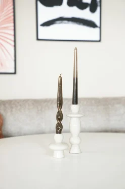 Kaarshouder Barolo - set van 2 stuks -Beige - Loft24.nl