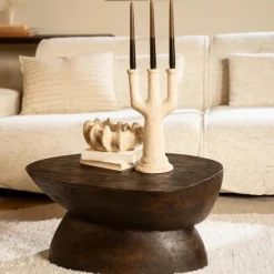 Kaarshouder Blix beige - 38 cm hoog - Loft24.nl