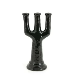 Kaarshouder Blix zwart - 38 cm hoog - Loft24.nl