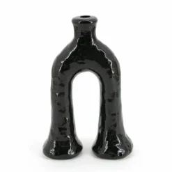 Kaarshouder Blix zwart - 28 cm hoog - Loft24.nl