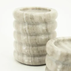 Kaarshouder Paloma set van 2 stuks Marmer - Loft24.nl