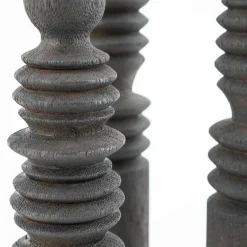 Kaarshouder Totem - set van 3 stuks - Bruin - Loft24.nl