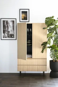 Kabinetkast / Opbergkast Thomas Eikenhout - 95x170 cm - Loft24.nl