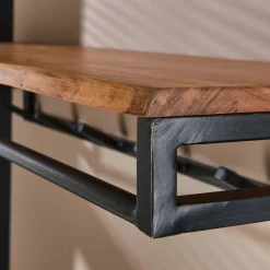 Kapstok Custom Acaciahout met 6 haken - Loft24.nl