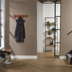 Kapstok Edge Acaciahout met 5 haken - Loft24.nl