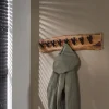 Kapstok Edge Acaciahout met 8 haken - Loft24.nl