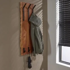 Kapstok Edge Massief Acaciahout met 2 x 3 haken - Loft24.nl