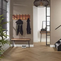 Kapstok Edge Massief Acaciahout met 6 haken en Roede - Loft24.nl