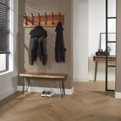 Kapstok Edge Massief Acaciahout met 6 haken en Roede - Loft24.nl