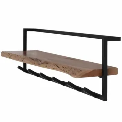 Kapstok Edge Shelve met 6 haken en Plank - Loft24.nl