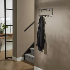 Kapstok Industrieel Metaal met 9 haken - Loft24.nl