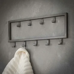 Kapstok Industrieel Metaal met 9 haken - Loft24.nl