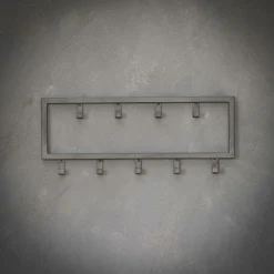 Kapstok Industrieel Metaal met 9 haken - Loft24.nl