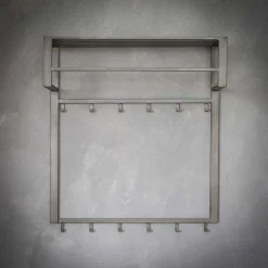 Kapstok Industrieel Metaal met 12 haken - Loft24.nl